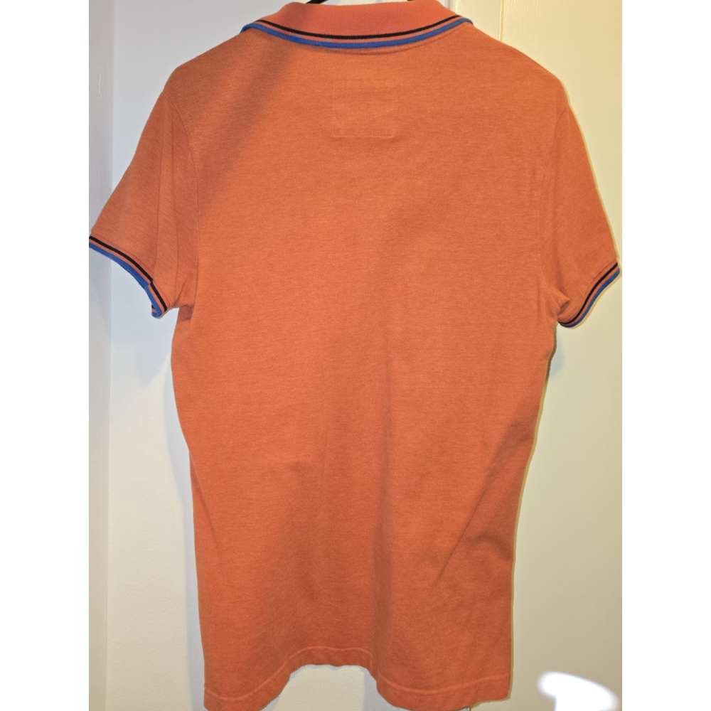 Men's Hollister Polo Shirt Size S Orange - Picture 3 of 4